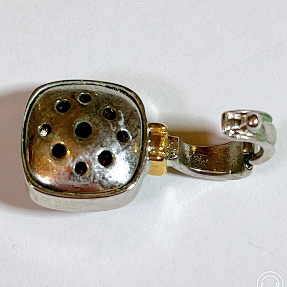 NEW Orange Stone "Citrine" Pendant - 1 INCH DROP Designer Look - Picture 5 of 6